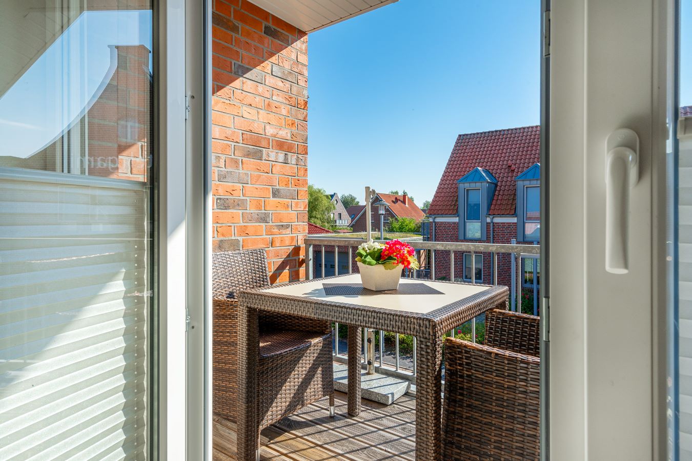 Blick auf die gemütliche Loggia Blick auf die gemütliche Loggia